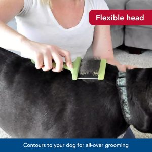 Alternative view of Coastal Pet Safari Dog Flexible Slicker Brush - Dog Brush for Shedding - Undercoat Rake & Grooming Tools for Small & Medium Pets - Small