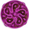 Outward Hound Fun Feeder Slo Bowl – Large 4‑Cup Capacity, Slow Feeding, Medium to Large Dogs, Non‑Slip, Purple, Flower Pattern